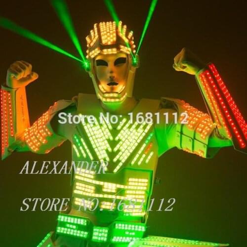 LED Robot suits / Light suits / robot Costume / LED Costume / LED Clothing suits /ALEXANDER LED Robot suits