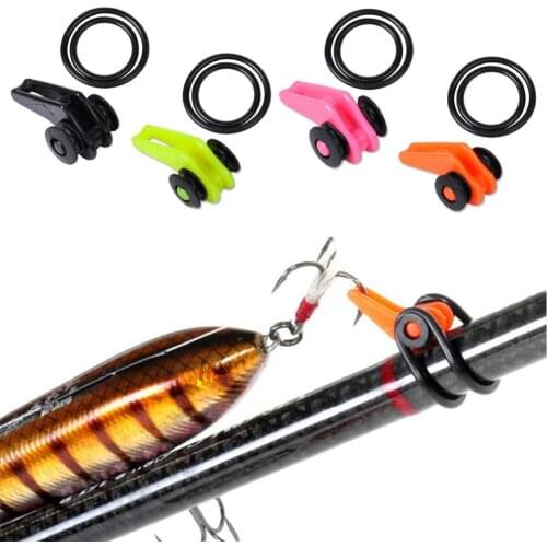 1 Set Fishing Hook Keeper Rod Easy Secure Hook Keeper Holder Rod Pole Fishing Lures Bait Safety Holder Fishing Accessories