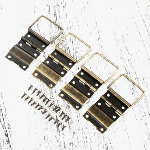 4Pcs 29*45mm Door Hinges Drawer Jewellery Box Cabinet Hinges Furniture Accessories Furniture Hardware