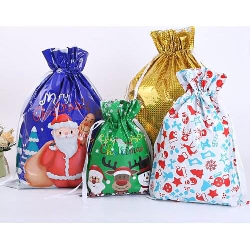 43x58cm Christmas Gift Bag Christmas Candy Decoration Children’S Party Gift Bag Children’S Birthday Party Christmas Decorations