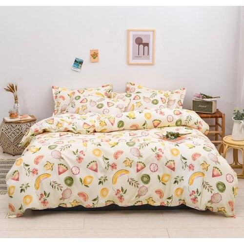 50 Comfy Soft Aloe Cotton Duvet Cover Sheet Pillowcase Bedding Set for Child Adult Single,Twin,Full,Queen,King Size Bedclothes