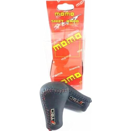 Car Gear Shift Lever Knob Stick Faux Leather Manual Shift Knob with 5 Speed Universal for Toyota TRD