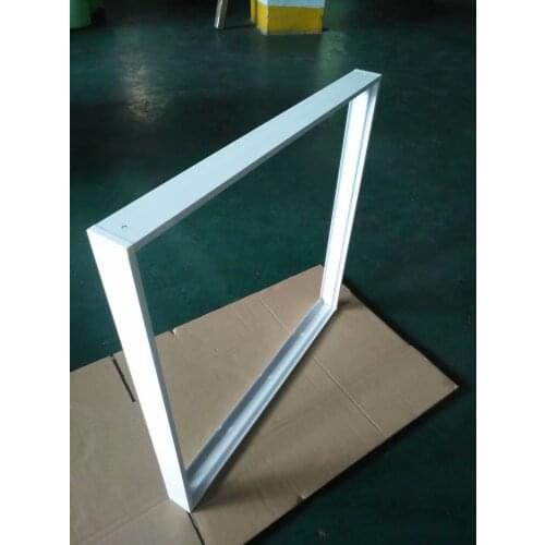 Free shipping Aluminum white surface mounted frame for led panel easy installation without screw