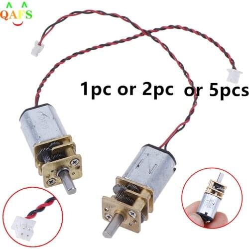 DC 3V -6V 5V 60RPM 110RPM 300RPM Slow Speed Micro Mini N20 Full Metal Gearbox Gear Reducer Motor DIY Robot Smart Car