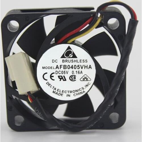 For delta Electronics AFB0405VHA Server Square Fan DC 5V 0.16A 40x40x10mm 3-wire