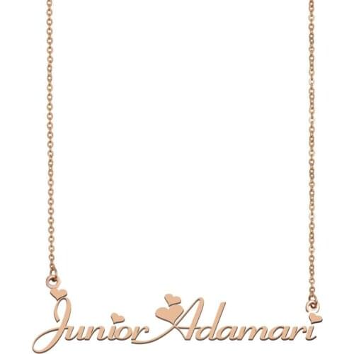 JuniorAdamari Name Necklace , Custom Name Necklace for Women Girls Best Friends Birthday Wedding Christmas Mother Days Gift
