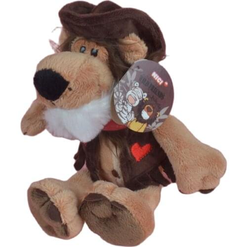 35cm Cowboy Lion Stuffed Plush Toy Soft Doll Animals Girls Baby Kids Birthday Gift