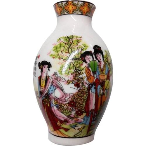 Creative Ceramic Bottle Fridge Magnet Icebox Stick Home Decoration Chinese style Girls Ethnic Magnetic Refrigerator Sticker Gift