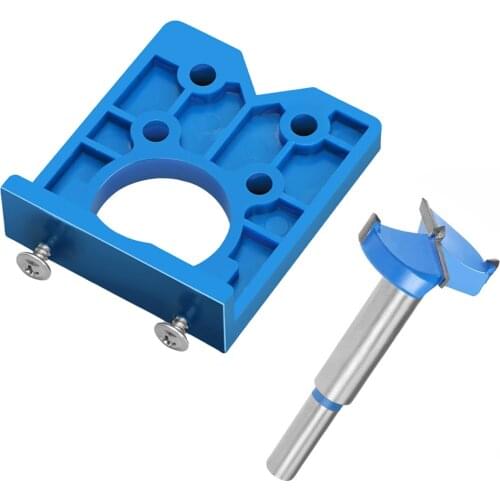 35mm Woodworking Hole Drilling Guide Locator Hinge Guiding Kit Drilling Hinge Boring Drill Template Locator Door Cabinets Tools