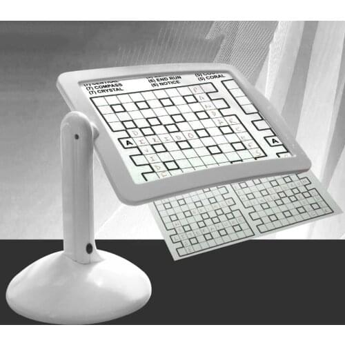 Latest Brighter LED Screen Page Magnifier Reading Viewer Screen Hands-Free Magnifying Glass 3X 180 Degree Rotating Stand