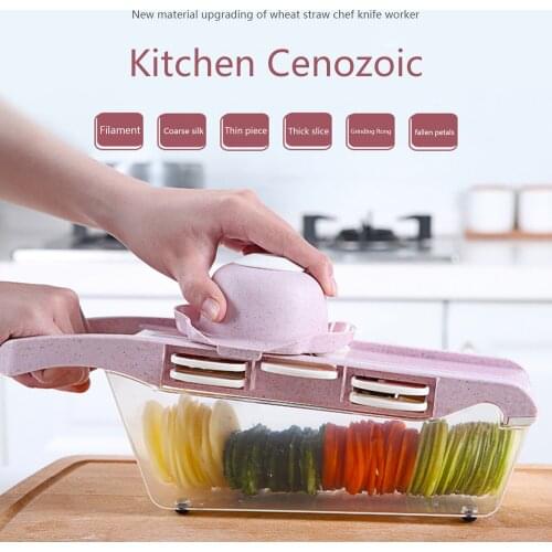 New Chopping Artifact Multi-function Onion Chopper Diced Potato Wire Shredder Home Potato Chips Sliced Kitchen Cutter Set