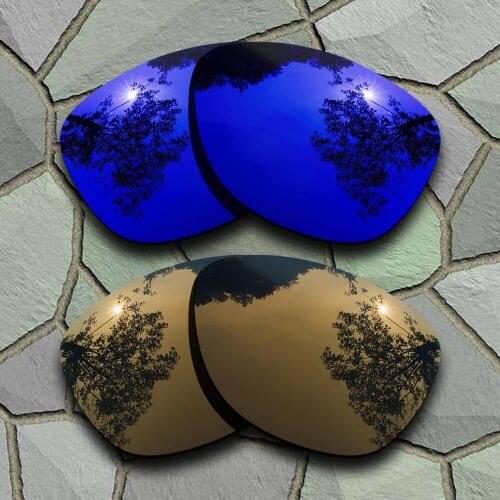 Violet Blue&Bronze Copper Sunglasses Polarized Replacement Lenses for Oakley Frogskins