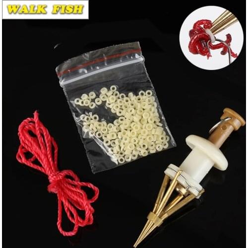 Walk Fish Portable Fishing Baits Lightweight Clip Fishing Lures Professional Earthworm Bloodworm Clip Fishing Tackle Accessory