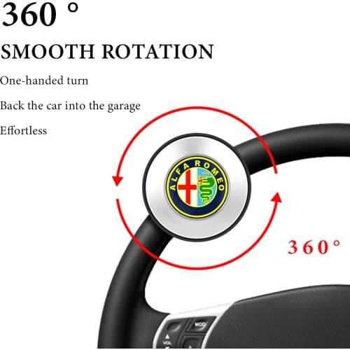 Car Steering Wheel Booster Ball 360 Degree Steering Ball Handle Booster for Alfa Romeo GT Stelvio Giulia 156 Auto Accessories