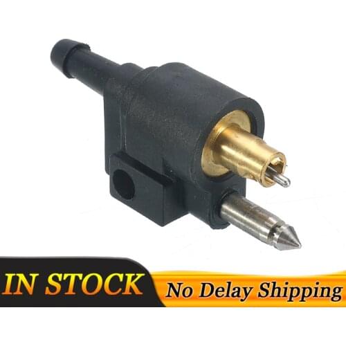 6mm Male Black Outboard Boat Engine Fuel Line Connector Fits 1/4" Hose Line For Yamaha Outboard Motor Fuel Pipe