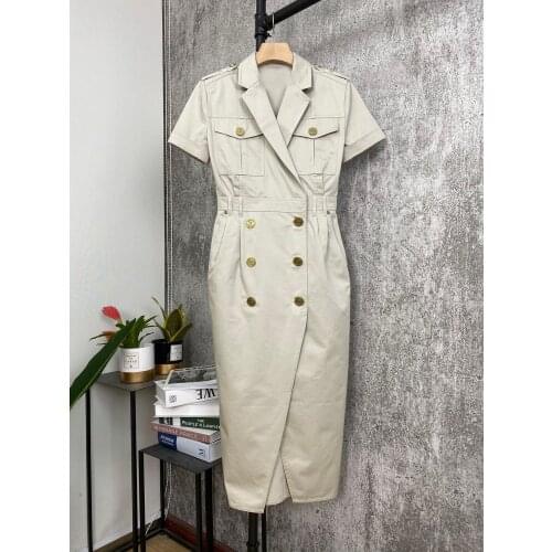 Spring Fashion 2021 Women High Quality Short Sleeve Casual Chic Dresses For Ladies NS 5.05