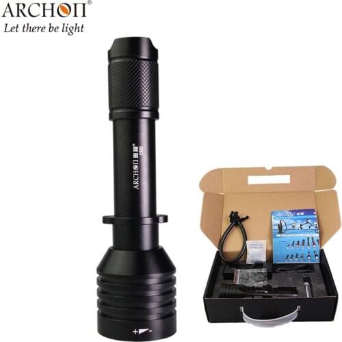 ARCHON D12U Diving Flashlight CREE XM-L2 6500K XP-E Red Bule LED max 1200 lumen Zoomable dive torch 60 meters waterproof torch