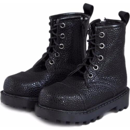 [wamami] 46# Black 1/3 SD Locomotive BJD Dollfie Snakeskin Synthetic Leather Shoes/Boots