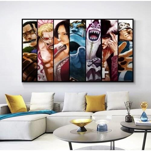 Japanese manga anime printable paintings on canvas modern art posters and prints decorating the living room and bedroom