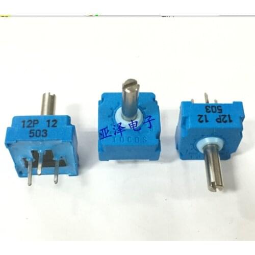 Japan TOCOS precision trimmer potentiometer GF12P10SB503 rotary shaft length 10MM switch