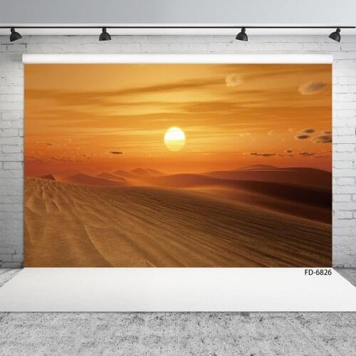 Sunset in the Desert Photography Backgrounds Vinyl Cloth Backdrop for Party Children Portrait Wall Decor Photophone Photo Studio