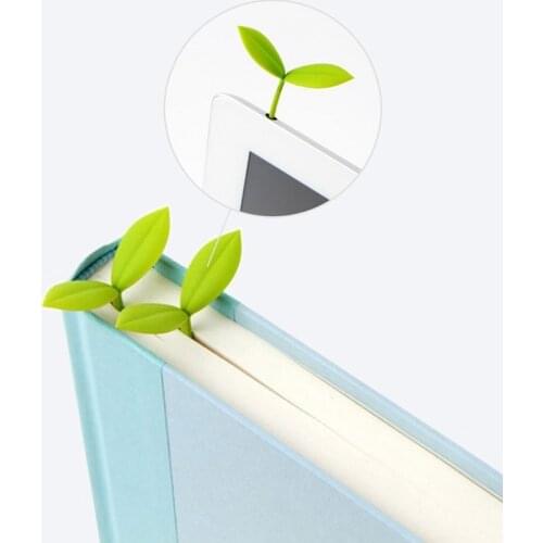 Simple Fresh Sprout Bookmark Clip Stationery Book Mark Paper Reading Students Page Holder School Office Supply Teacher Gifts