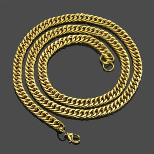1PC 2019 street retro domineering hiphop cuban chain men necklace personality accessories
