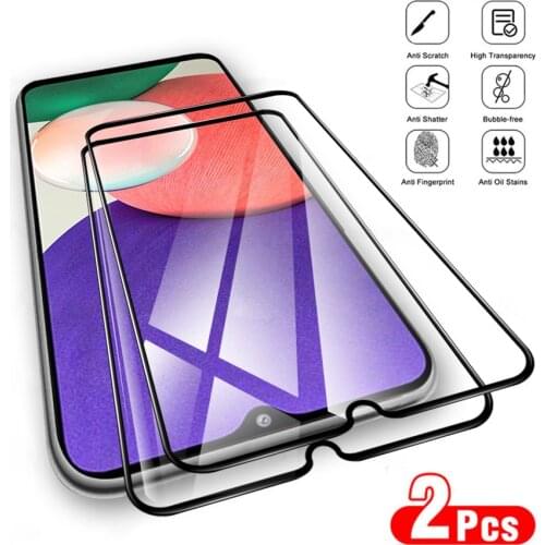 2 Pcs, 9D Protective Glass for Samsung Galaxy A22 Screen Protector A22 4G/5G Samsung A22 Tempered Glass Film Samsung A 22 Glass