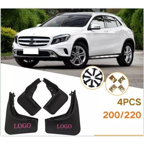 4pcs Molded Car Mudflaps Front Rear Mudguards For 2014-2019 Mercedes Benz GLA-Class X156 200 220 Splash Guards Car fender Flares