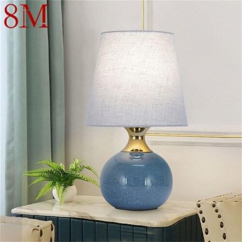 8M Touch Dimmer Table Desk Light Contemporary Ceramic Luxury Lamp Decorative for Home Bedside