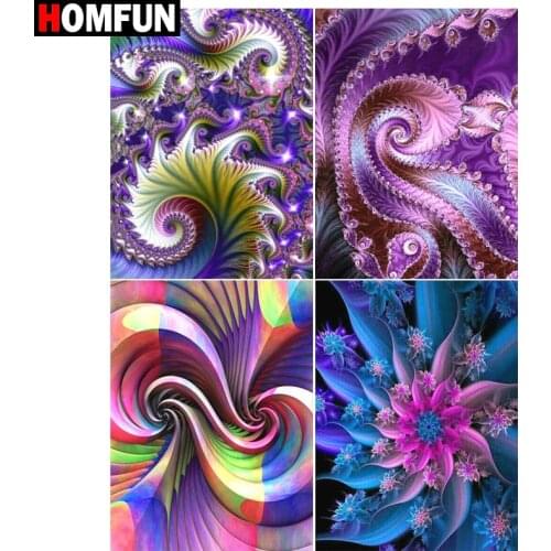 HOMFUN Diamond Painting Cross Stitch "Mandala color" 5D DIY Diamond Embroidery Full Square/round Rhinestone Of Picture