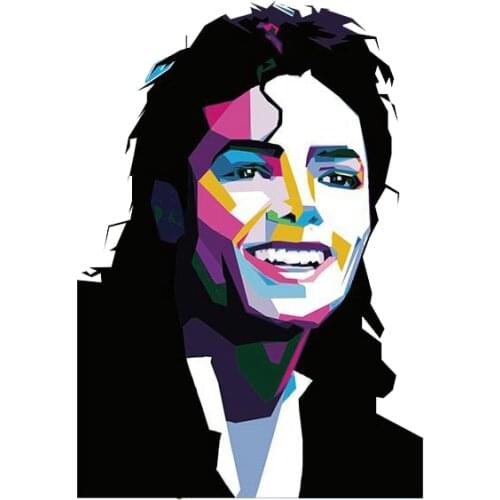 13cm X 9.2cm Wind Michael Jackson Car Stickers Car Whole Body Bumper Decals Vinyl Occlusion Scratch Decals Waterproof PVC