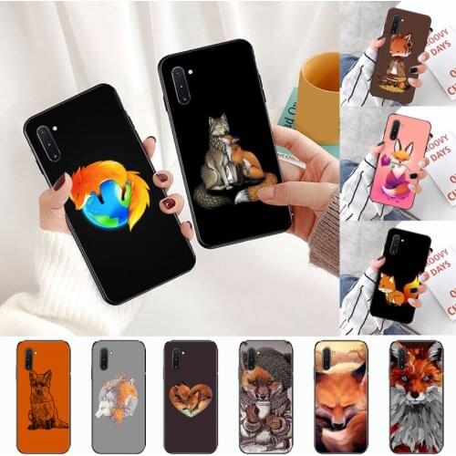 Anime funny foxs lovely Phone Case For Samsung Galaxy S8 S9 S10 Plus S10E Note 3 4 5 6 7 8 9 10 Pro Lite cover