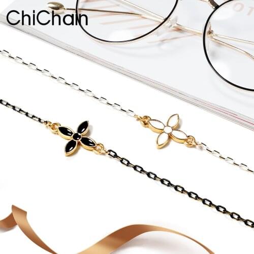 Chichain Women’s Eyeglass Chains ,Four Leaf Clover Sunglasses Chains for Women,Chic Eyewear Necklace Eyeglasses Accessories