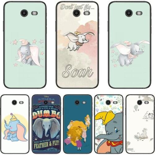 Disney Dumbo Phone Case Hull For Samsung Galaxy J 4 3 5 6 7 8 EU 2018 Plus 2017 Black Shell Art Cell Cover TPU