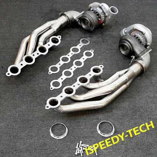 FOR CAMARO CORVETTE LS LS2 LS6 LS7 LSX LS9 T66 TWIN Water Cold TURBO KIT 1200HP