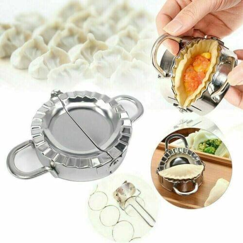 Eco-Friendly Hot Dumpling Mould Maker Cutter Stainless Steel Dough Presser Kitchen Tool Set