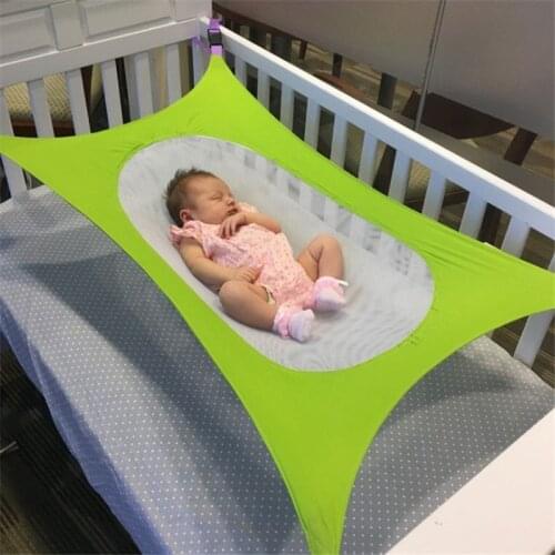 Infant Baby Hammock Newborn bed Kid Sleeping Bed Safe Detachable Baby Cot Crib Swing Elastic Hammock Adjustable Net Portable