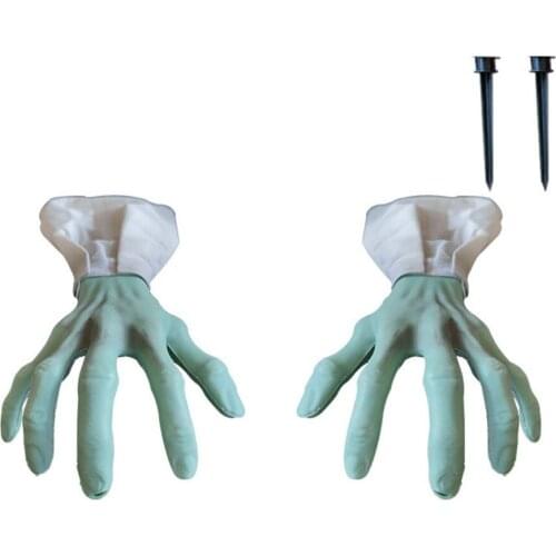 Halloween Death Zombies Hands Durable Garden Lawn Pale Dead Flesh For Haunted House Plastic + Cloth Horrible And Scary