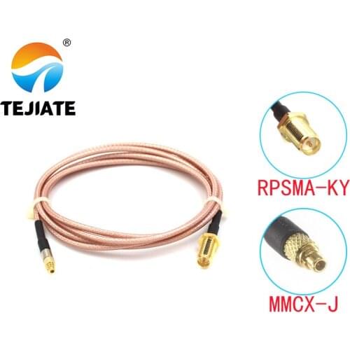 1PCS TEJIATE Adapter Cable MMCX To RPSMA Type MMCX-J Convert RPSMA-KY 8-90CM 1M 1.5M 2M Length Connector RG316 Wire