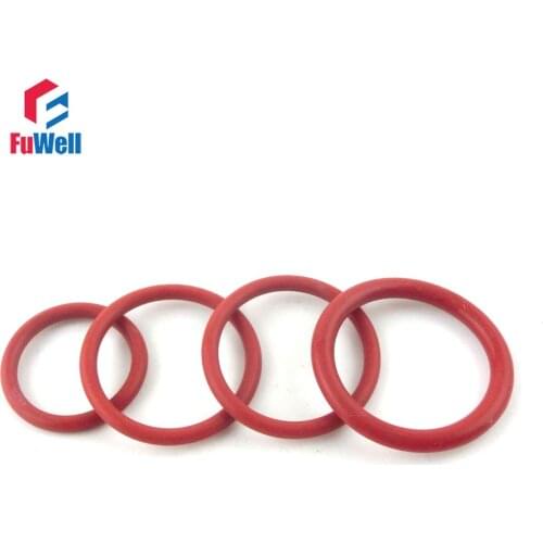 20pcs Red Silicon Rubber O Ring Seals 4mm Thickness 60/62/65/68/70/72/75/80/82/85mm OD O-ring Gaskets Washers