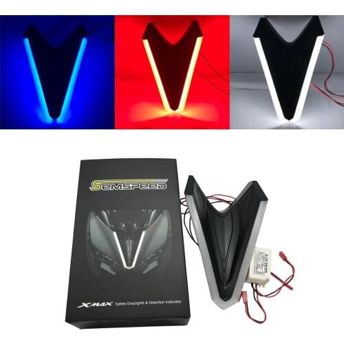 Motorcycle For YAMAHA XMAX300 Bright Headlight LED Light Lamps White Red Blue Headlights XMAX250 XMAX300 XMAX125 2017-2019 2020