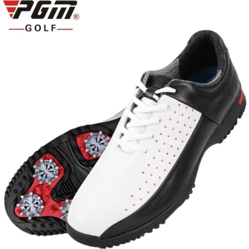 Pgm Golf Shoes Men Sports Shoes Breathable Male Sports Shoes Lace Up With Spikers Anti-Slip Mens Training Sneakers AA10102