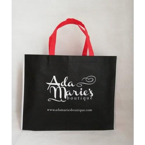 Wholesale 500pcs/Lot Custom Grocery Bag Eco Non Woven Shopping Tote for Packing Clothes/Shoes Market Store Hand Bags