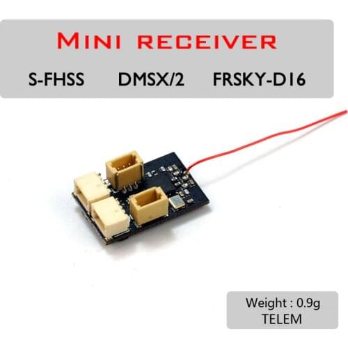 AEORC RX14X series Mini Micro RX 4CH Receiver Integrated 1S 5A brushed ESC With TELEM 1.00pin Connector