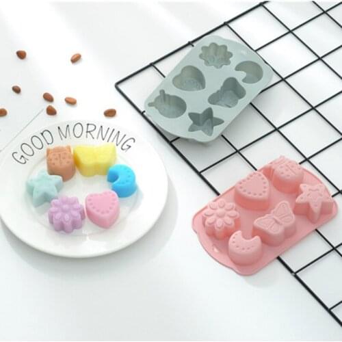 Cute Moon Butterfly Silicone Chocolate Molds Fondant Mould Cake Decorating Tools DIY Candy Mold For Baking Kitchen Accessories