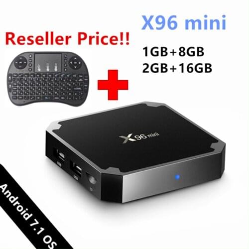 X96mini Android 9.0 TV BOX 1G+8G/2G+16G Amlogic S905W Quad Core Support 4K Media Player 2.4G Wifi Android TV Box Smart TV Box