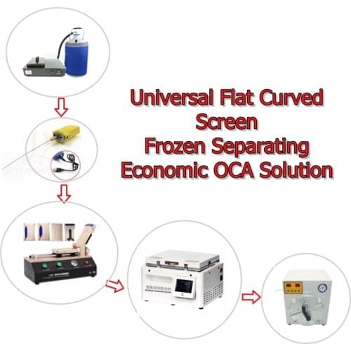 Universal Flat Curved Screen Frozen Separating Economic OCA Solution Include LCD Laminator Machine