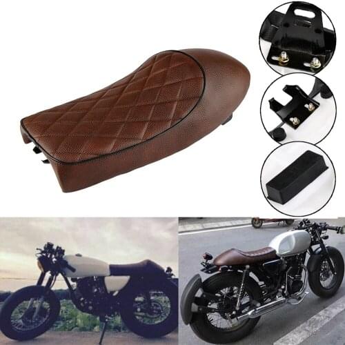 For Honda CB125S CB200 CB350 CB400 CB500 CB750 SR400 Motorcycle Cafe Racer Seat Vintage Hump Saddle Seat Retro Seat Custom
