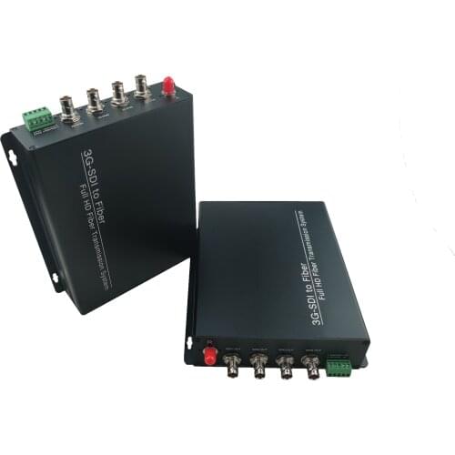SDI Fiber Optical Media Converters (Tx/Rx) Video/Audio/Ethernet/Data Over Fiber Long Working Distance up 20Km for HD SDI CCTV